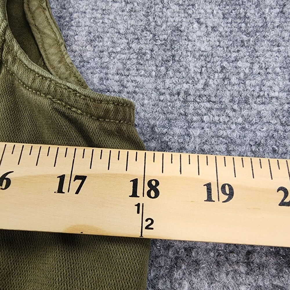 Lucky Brand Vest Womens XS Green Full Zip Button Military Style Cargo Pockets - Picture 5 of 16